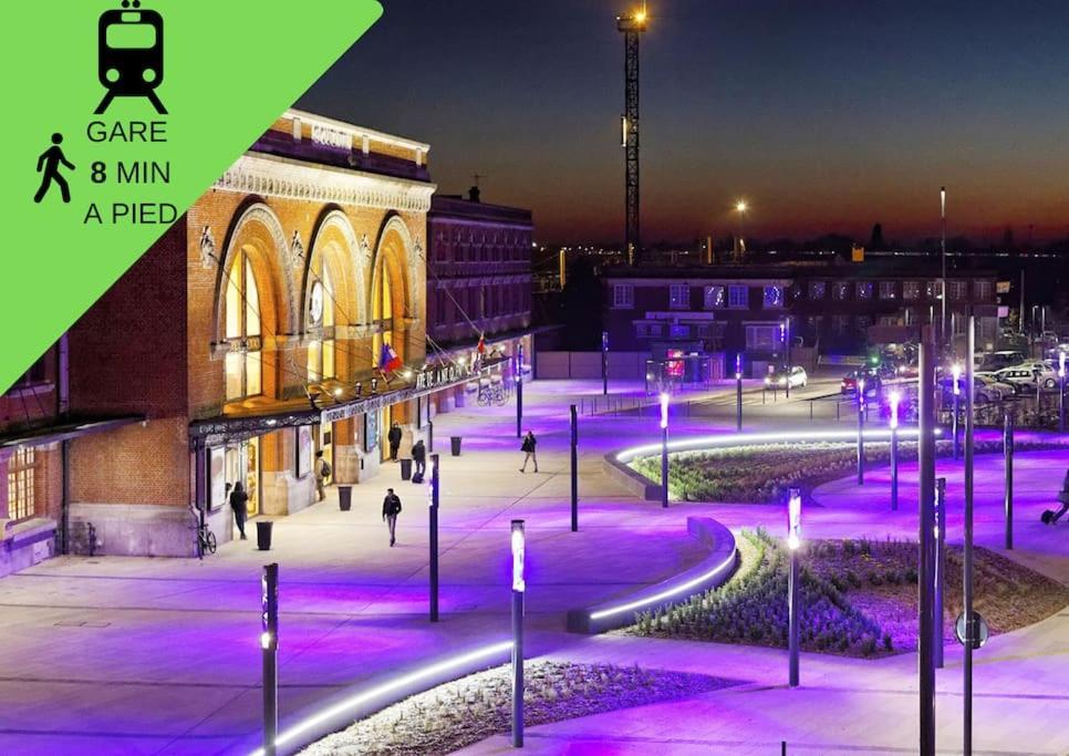 Cosy T2 Wifi Parking Proche Gare Centre Ville سانت كونتان المظهر الخارجي الصورة